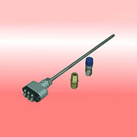 Sensor de temperatura  con cabeza tipo block y conector deslizable Serie RTDB4CI.